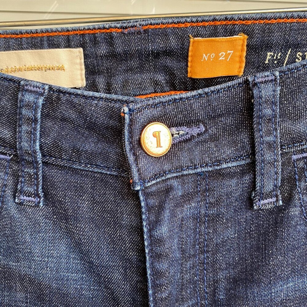 Pilcro and the Letterpress Womens Jeans Size 27 Fit Stet Dark Wash Cotton - Picture 10 of 15